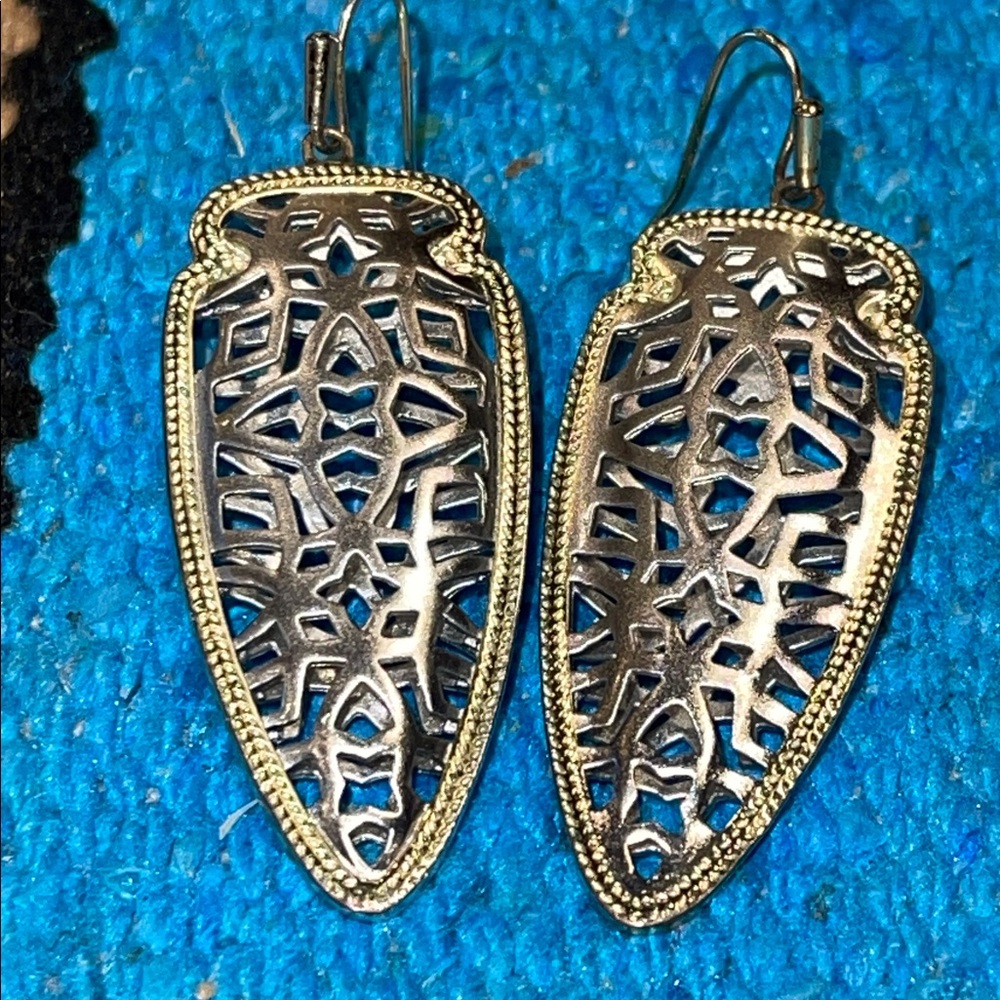 Kendra Scott Gold Filigree Earrings